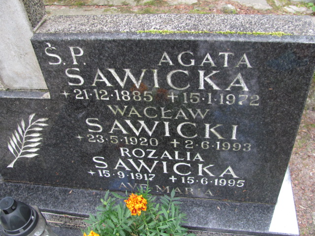 Agata Sawicka 1885 Sopot - Grobonet - Wyszukiwarka osób pochowanych