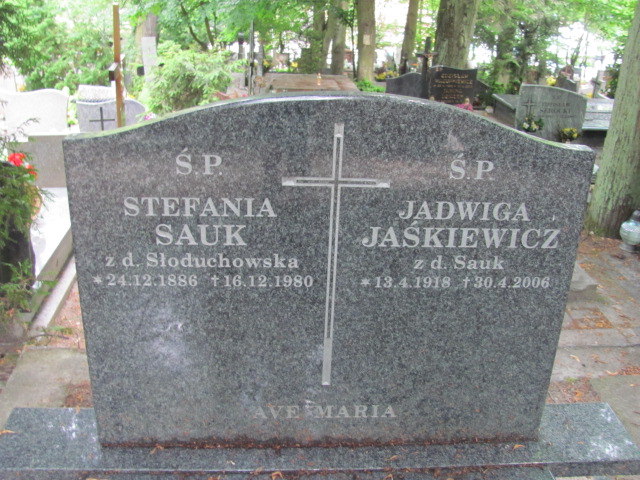 Stefania Sauk 1886 Sopot - Grobonet - Wyszukiwarka osób pochowanych