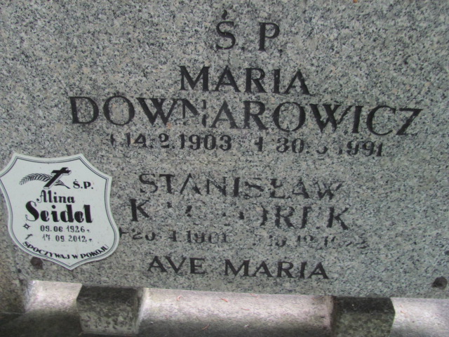 Maria Downarowicz 1903 Sopot parafialny - Grobonet - Wyszukiwarka osób pochowanych