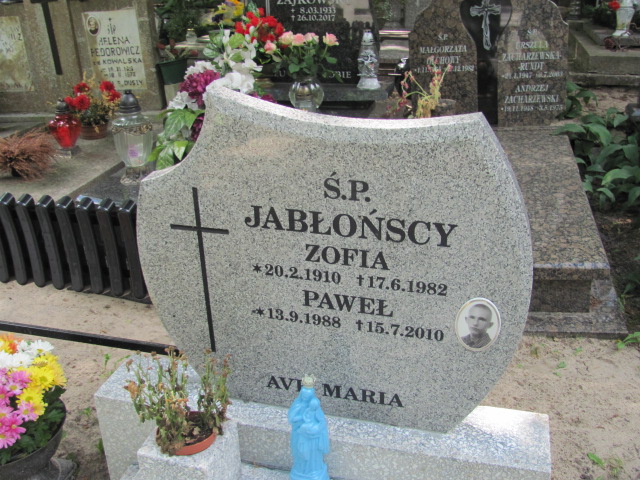 Paweł Jabłoński 1988 Sopot par. - Grobonet - Wyszukiwarka osób pochowanych
