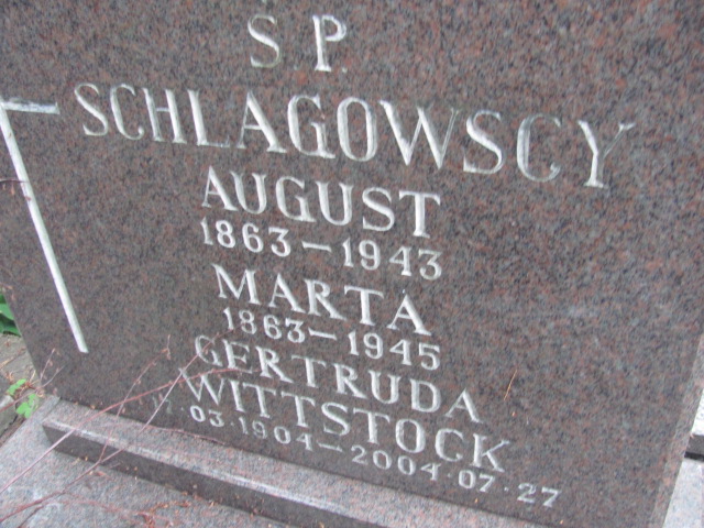 August Schlagowski 1863 Sopot - Grobonet - Wyszukiwarka osób pochowanych