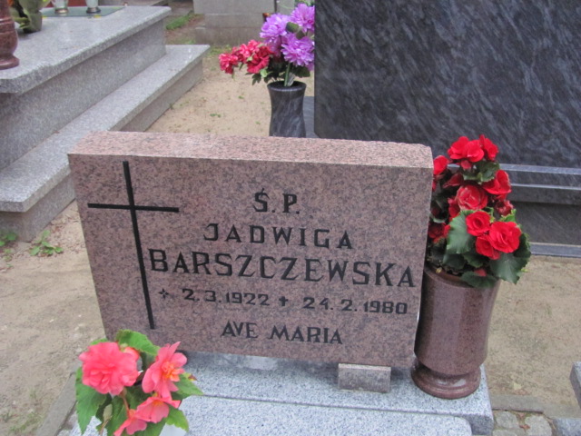 Jadwiga Barszczewska 1922 Sopot - Grobonet - Wyszukiwarka osób pochowanych