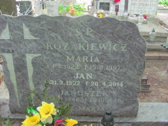 Jan Kozakiewicz 1922 Sopot par. - Grobonet - Wyszukiwarka osób pochowanych