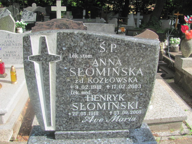 Anna Słomińska  1918 Sopot - Grobonet - Wyszukiwarka osób pochowanych