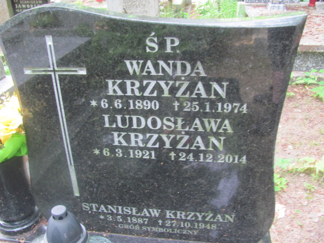 LUDOSŁAWA Krzyżan 1921 Sopot - Grobonet - Wyszukiwarka osób pochowanych