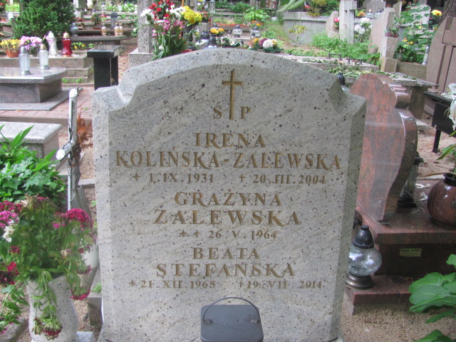 Grób Irena Kolińska-Zalewska