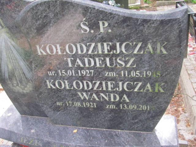 Tadeusz Kołodziejczak 1927 Sopot - Grobonet - Wyszukiwarka osób pochowanych