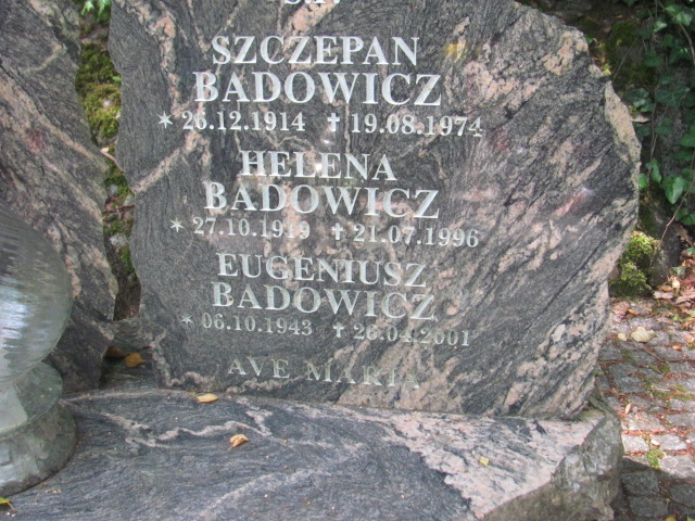 Eugeniusz Badowicz 1943 Sopot par. - Grobonet - Wyszukiwarka osób pochowanych