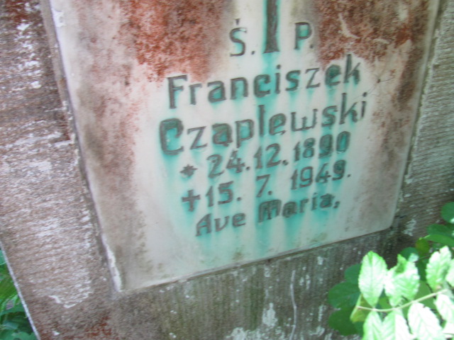 Franciszek Czaplewski 1890 Sopot - Grobonet - Wyszukiwarka osób pochowanych