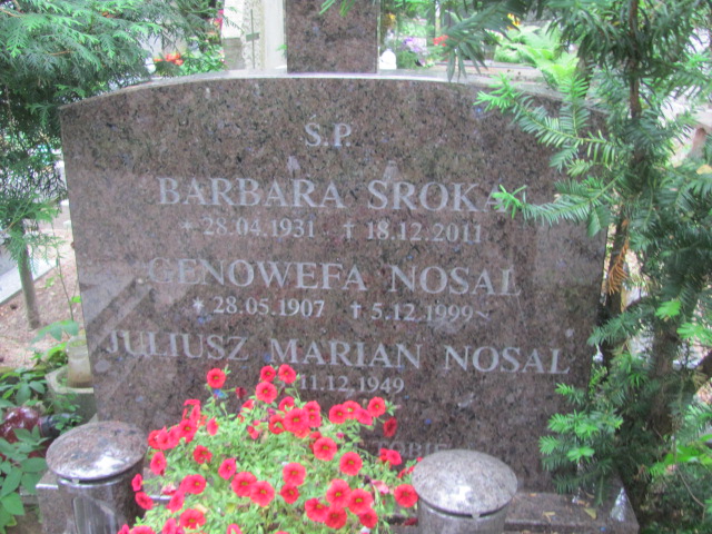 Genowefa Nosal 1907 Sopot - Grobonet - Wyszukiwarka osób pochowanych