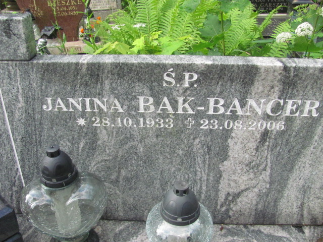 Piotr BĄK-BANCER 1955 Sopot - Grobonet - Wyszukiwarka osób pochowanych