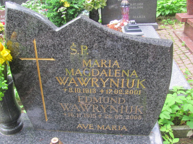 Maria Magdalena Wawryniuk 1913 Sopot - Grobonet - Wyszukiwarka osób pochowanych