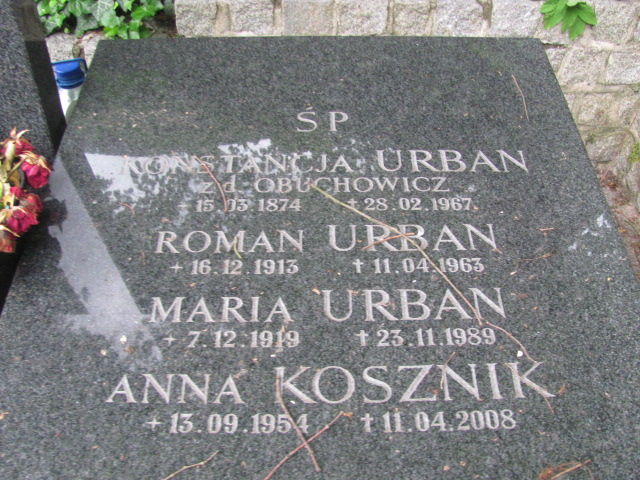 Mariusz Urban 1951 Sopot - Grobonet - Wyszukiwarka osób pochowanych