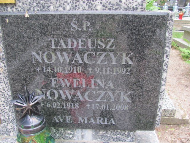 Ewelina Nowaczyk 1918 Sopot - Grobonet - Wyszukiwarka osób pochowanych