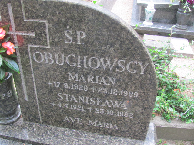 Marian Obuchowski 1928 Sopot parafialny - Grobonet - Wyszukiwarka osób pochowanych