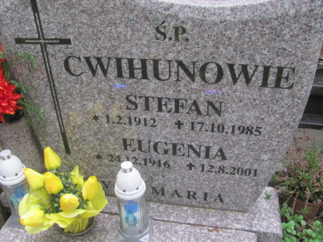 Eugenia Ćwihuń 1916 Sopot - Grobonet - Wyszukiwarka osób pochowanych