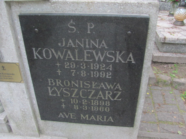 Janina Kowalewska 1924 Sopot - Grobonet - Wyszukiwarka osób pochowanych