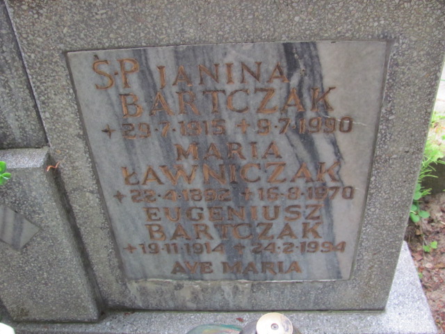 Janina Bartczak 1915 Sopot - Grobonet - Wyszukiwarka osób pochowanych