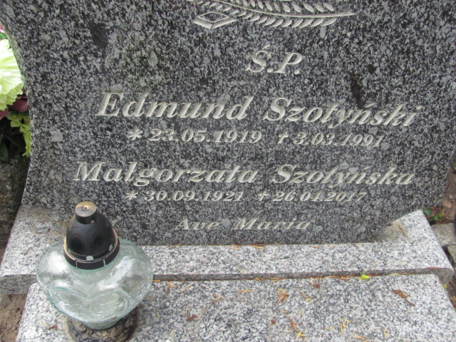 Małgorzata Szotyńska 1921 Sopot par. - Grobonet - Wyszukiwarka osób pochowanych