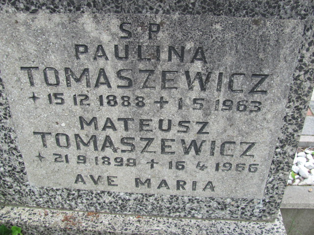 Mateusz Tomaszewicz 1898 Sopot - Grobonet - Wyszukiwarka osób pochowanych