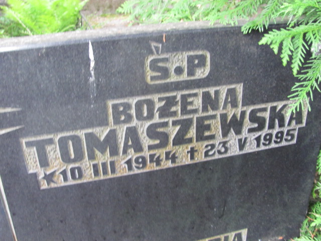 Bożena Tomaszewska 1944 Sopot - Grobonet - Wyszukiwarka osób pochowanych