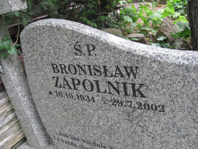 Bronisław Zapolnik 1934 Sopot - Grobonet - Wyszukiwarka osób pochowanych