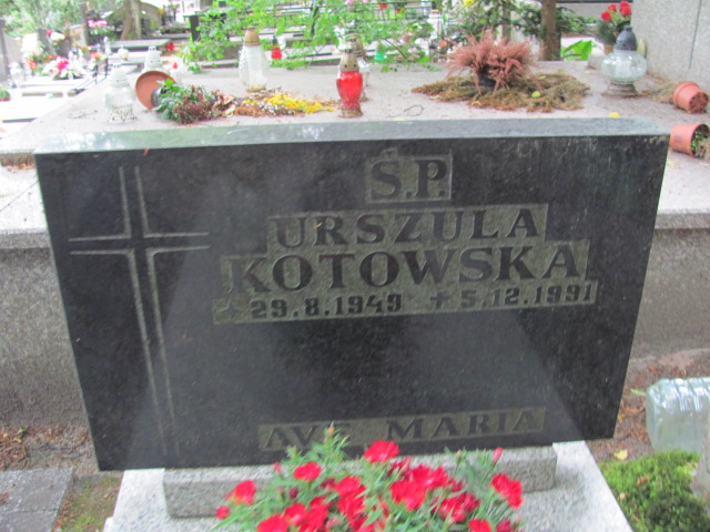 Urszula Kotowska 1949 Sopot - Grobonet - Wyszukiwarka osób pochowanych