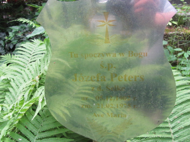 Józefa Peters 1902 Sopot - Grobonet - Wyszukiwarka osób pochowanych