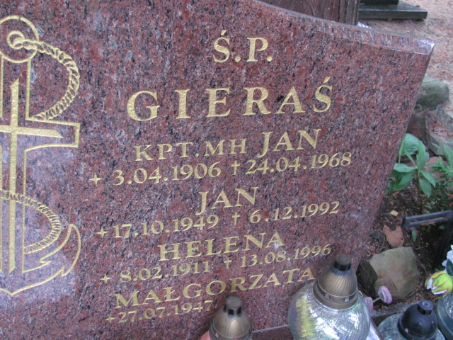 Jan Gieraś 1906 Sopot par. - Grobonet - Wyszukiwarka osób pochowanych