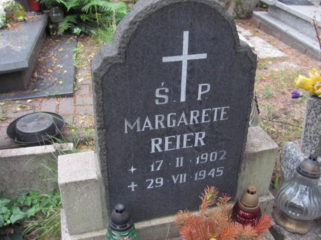 Margarete Reier 1902 Sopot - Grobonet - Wyszukiwarka osób pochowanych