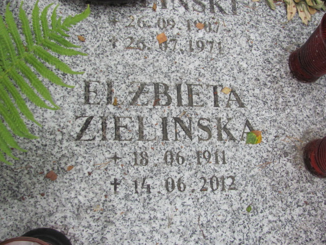 Elżbieta Zielińska 1911 Sopot - Grobonet - Wyszukiwarka osób pochowanych