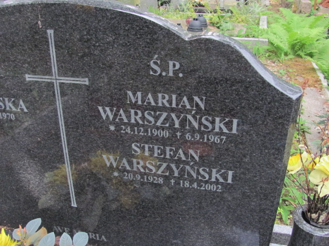 Marian Warszyński 1900 Sopot - Grobonet - Wyszukiwarka osób pochowanych