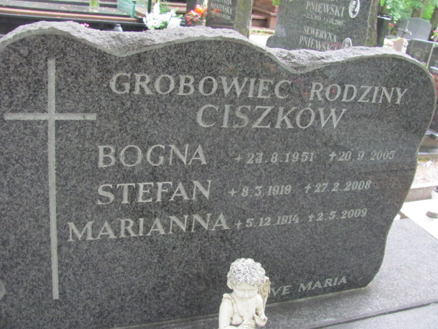 Marianna Ciszek 1914 Sopot - Grobonet - Wyszukiwarka osób pochowanych