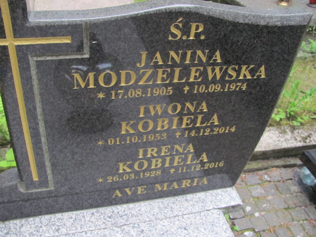 Janina Modzelewska 1905 Sopot - Grobonet - Wyszukiwarka osób pochowanych
