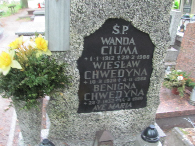 Benigna Chwedyna 1932 Sopot par. - Grobonet - Wyszukiwarka osób pochowanych