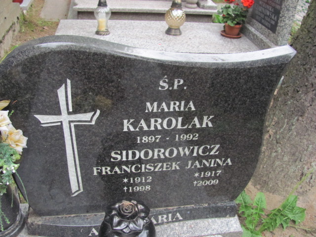 Maria Karolak 1897 Sopot - Grobonet - Wyszukiwarka osób pochowanych