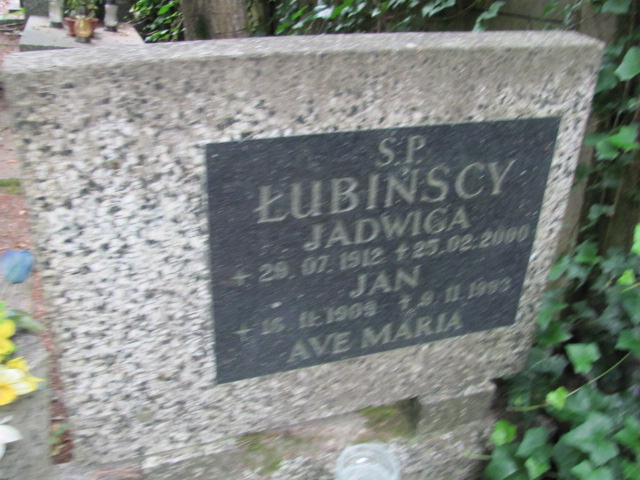 Jadwiga Łubińska 1912 Sopot - Grobonet - Wyszukiwarka osób pochowanych