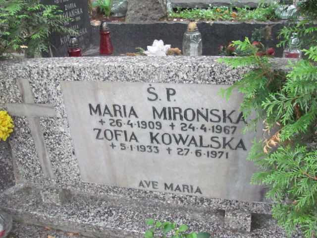 Maria Mirońska 1909 Sopot par. - Grobonet - Wyszukiwarka osób pochowanych