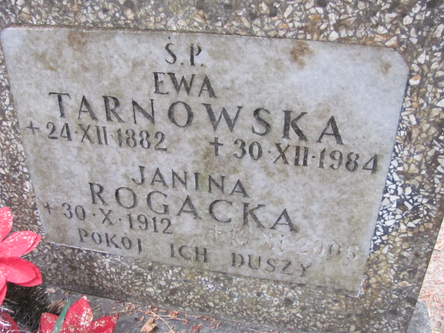 Ewa Tarnowska 1882 Sopot - Grobonet - Wyszukiwarka osób pochowanych