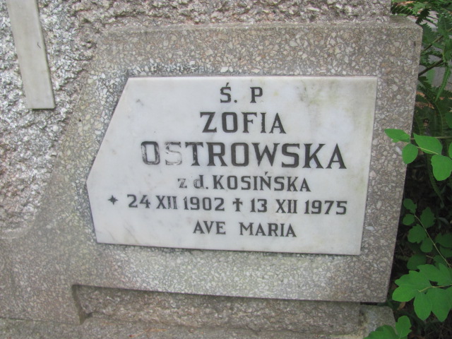 Zofia Ostrowska 1902 Sopot - Grobonet - Wyszukiwarka osób pochowanych