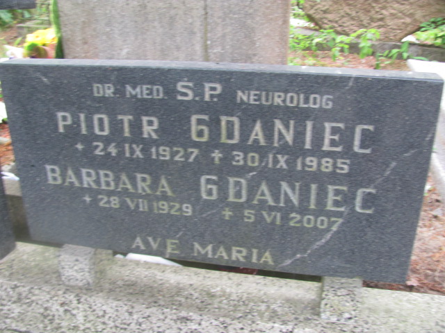 Piotr Gdaniec 1927 Sopot - Grobonet - Wyszukiwarka osób pochowanych