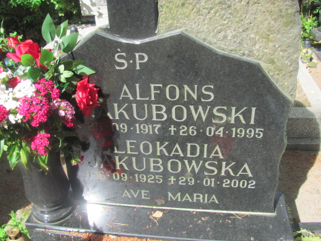 Alfons Jakubowski 1917 Sopot par. - Grobonet - Wyszukiwarka osób pochowanych