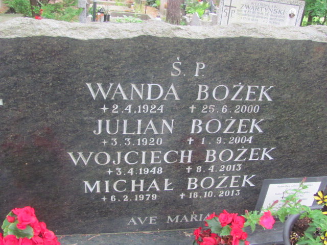 Wojciech Bożek 1948 Sopot - Grobonet - Wyszukiwarka osób pochowanych